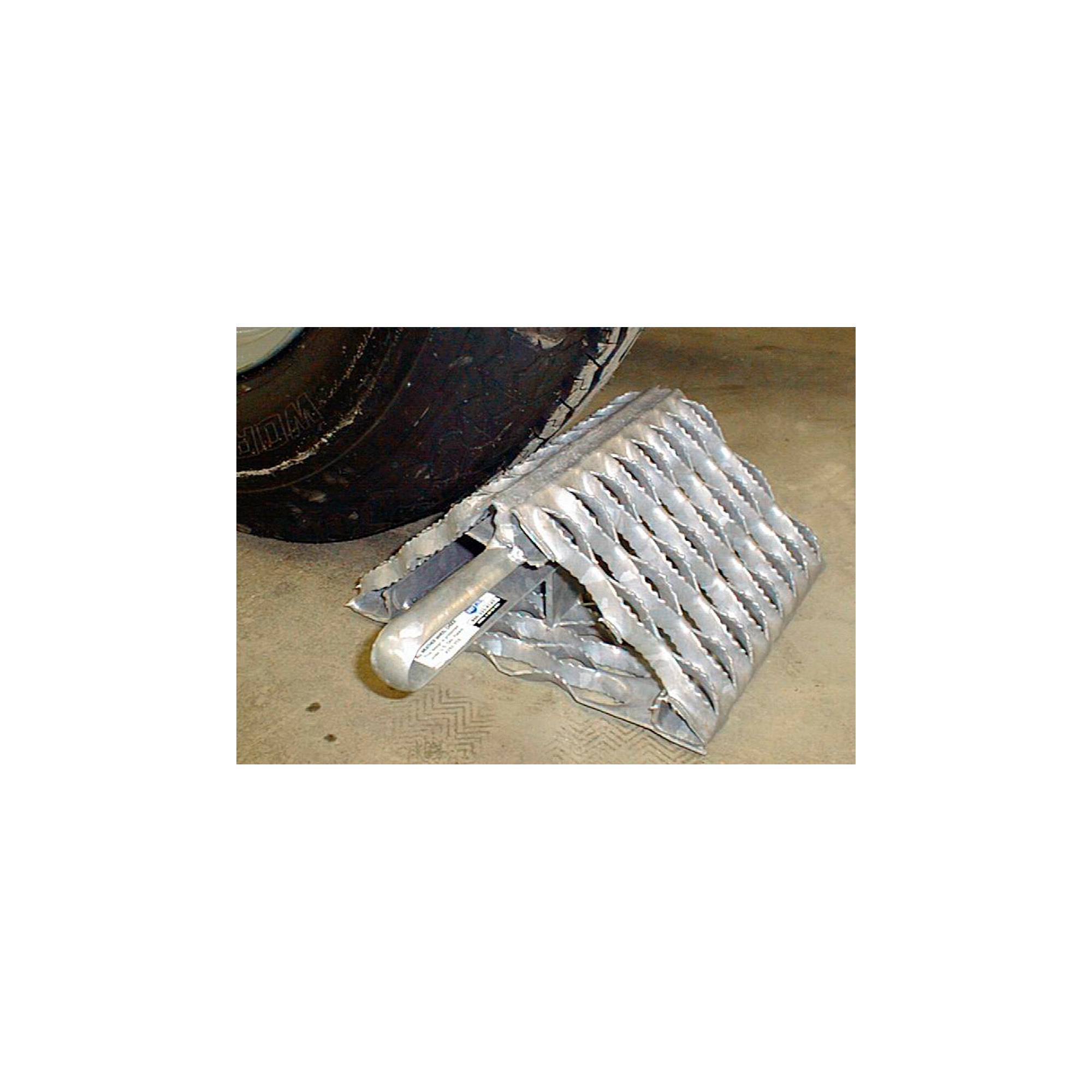 Bigfoot All-Weather Wheel Chock, Galvanized Steel, 30,000-Lb. Axle Capacity, Model# WC8500